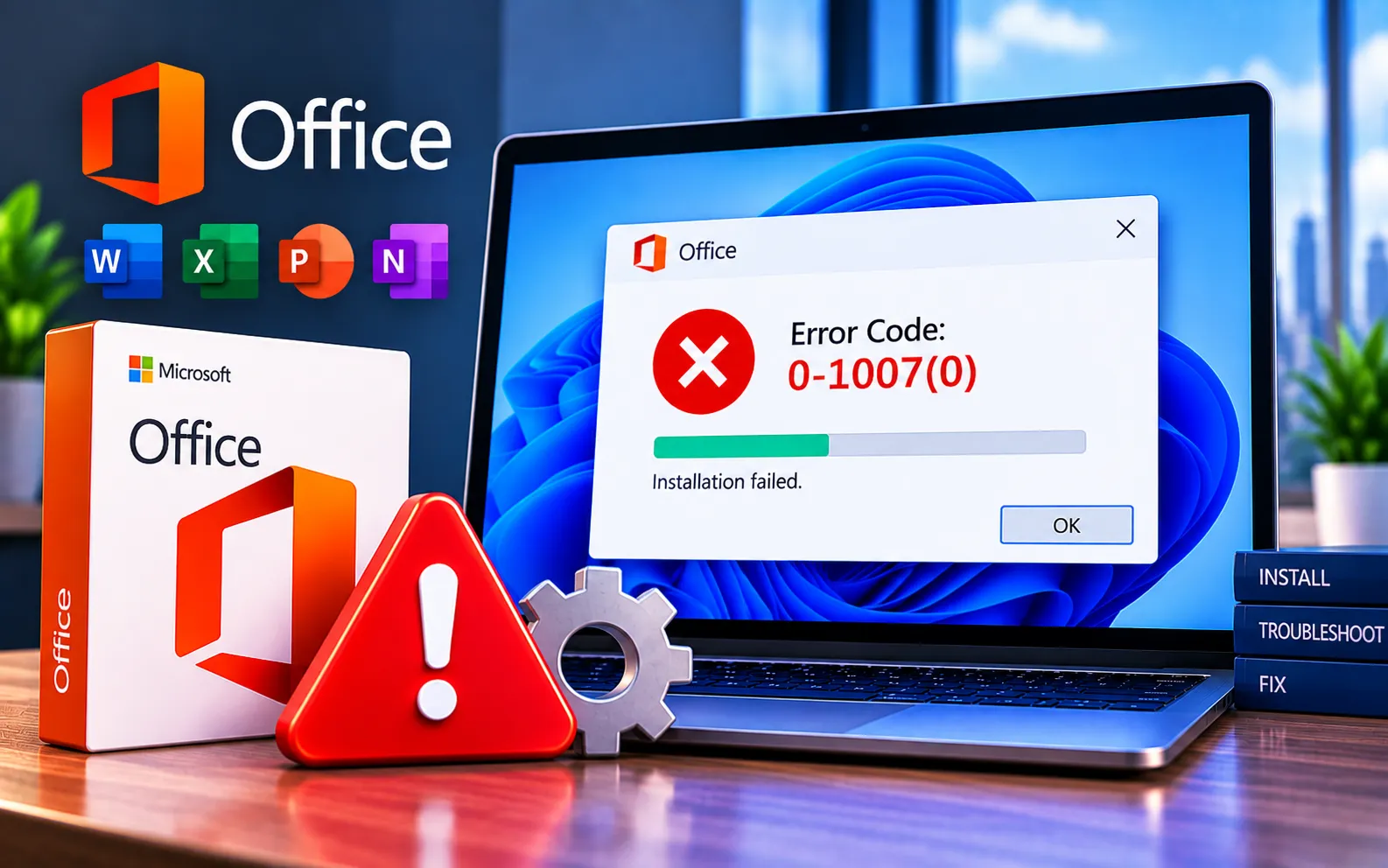Microsoft Office Error Code 0-1007(0) fix